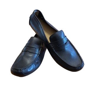Coke Haan leather loafer.